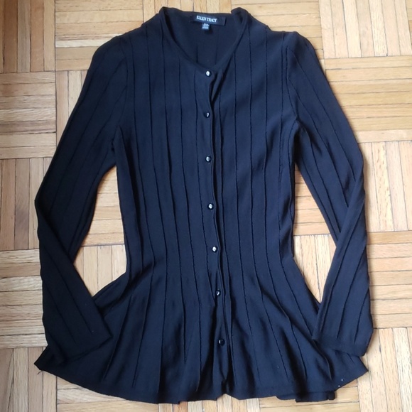 Ellen Tracy Sweaters - Ellen Tracy Black Cardigan